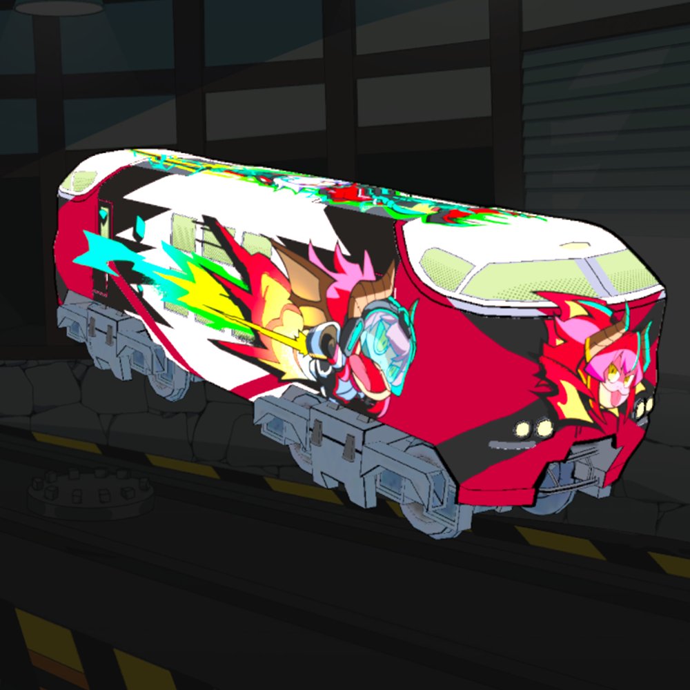 ffSade's tweet photo. Got the opportunity to help bring Zentreya's wonderful ideas to life with this train skin design!!  I hope the geckos enjoy! https://t.co/R1ceVmtSQn