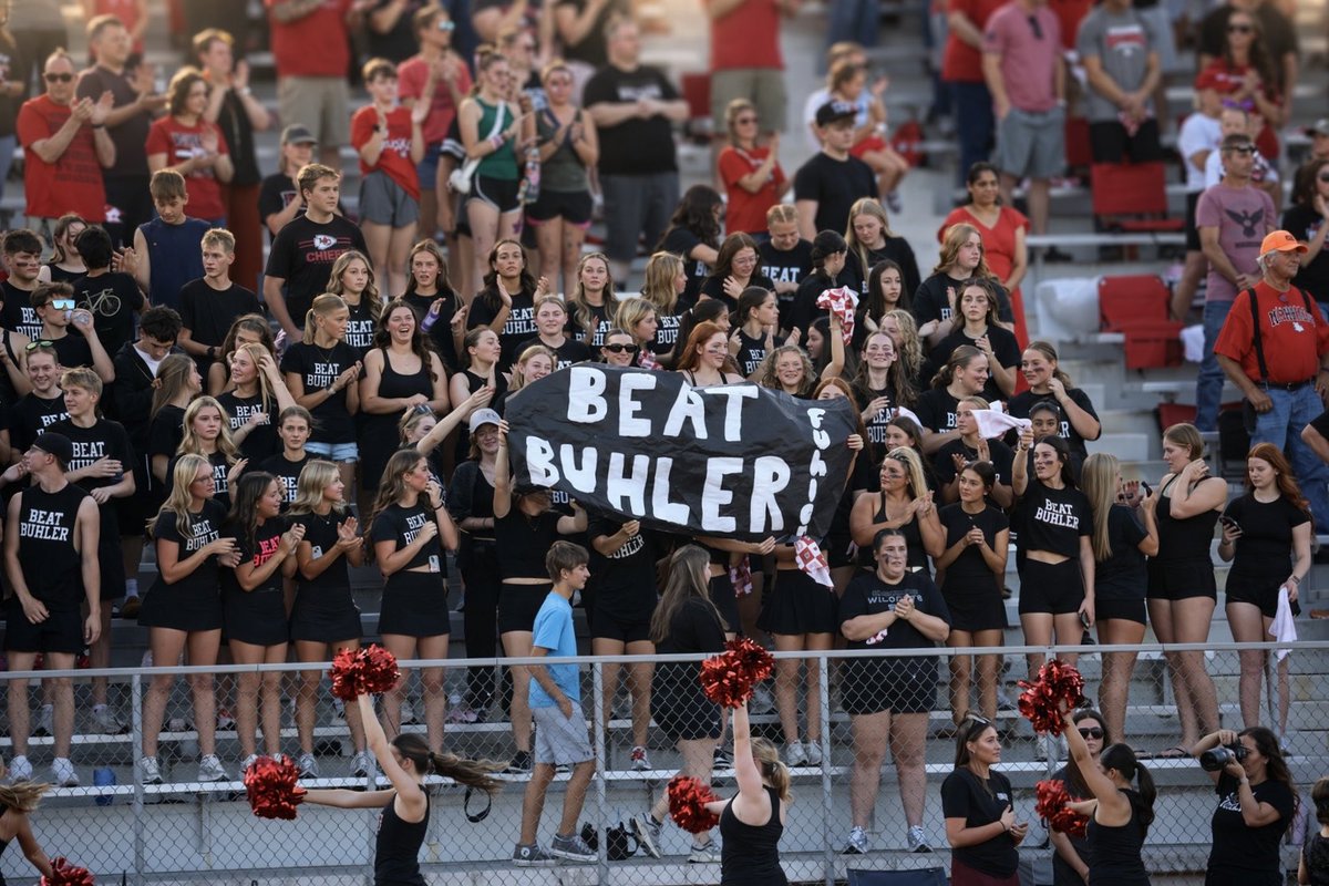 McPhersonHSFB's tweet photo. What a night to be a Bullpup! A great rivalry win! Thank you Bullpup Nation for showing up and showing out. Same time…same place next week!

📸 cred: Alana Barkley https://t.co/iwZxnIpcvt