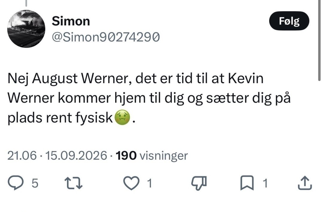 Per1861449's tweet photo. @Simon90274290 Okay Simon Werner.
Glæder mig til at høre dig støtte op om voldtægt i morgen.
Noget du tydeligvis støtter stolt op om. https://t.co/rSYdlelmvS