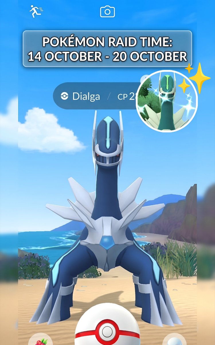 Ultragoobq35's tweet photo. 🔥 October Legendary Raids are stacked! 🔥

💙 Xerneas — Sep 30–Oct 6
❤️ Yveltal — Oct 7–13
💙 Dialga — Oct 14–20
💗 Palkia — Oct 21–27
👻 Origin Forme Giratina — Oct 28–Nov 3

✨ All five can be shiny!

Which one are you grinding the most? 👀🔥

#PokemonGO #PokemonGOUpdate #LegendaryRaids