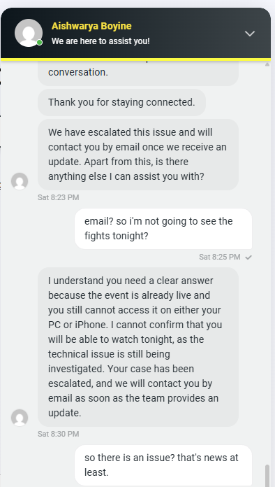 BoonySmith's tweet photo. @Carl_F88 @DAZNBoxing at least there is admission of a technical problem... I'll be after some compensation https://t.co/JUapgZ7bIu