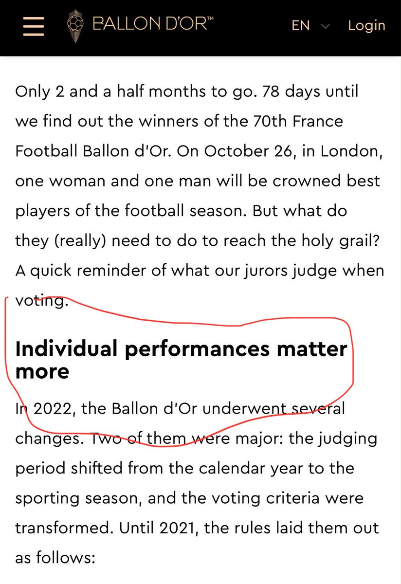 mbappeworld98's tweet photo. HISTORY SHOULD BE REWARDED. 👑

Kylian Mbappé for the 2026 Ballon d’Or. 🌕🏆

🔥 71 G/A in all competitions
🥇 25 goals — La Liga top scorer
⭐ 15 goals — UCL top scorer
🌍 10 goals + 4 assists — World Cup
👑 22 World Cup goals — all-time record

THE CHOSEN ONE. 🇫🇷 https://t.co/0IVlVPvQu6