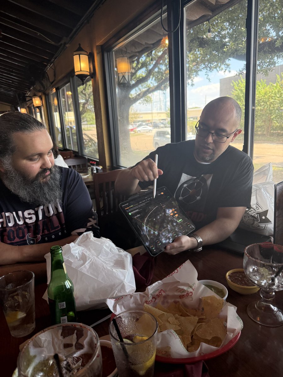 CincoDoggos's tweet photo. Having lunch with the Blockrunner Podcast guys talking $dmt-nat https://t.co/1fHQ2AYj3l