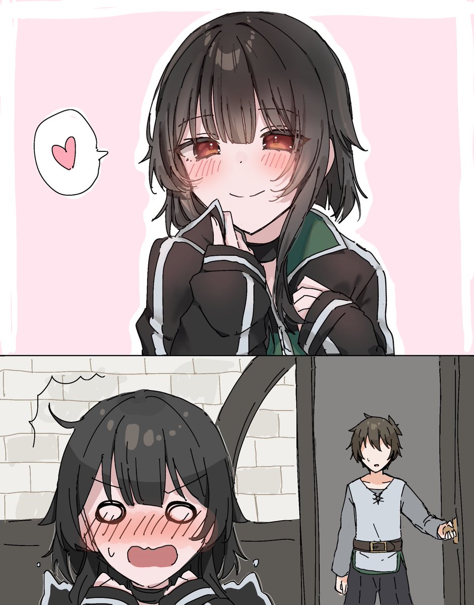 Degeneratenko's tweet photo. We all agree that @7egTXS0GKWh3wGP is 100% in top 5 Konosuba fan artists, right?

Already 4 day of Kazumin week 

Day 87 of daily Megumin https://t.co/XaSIRw5D4A