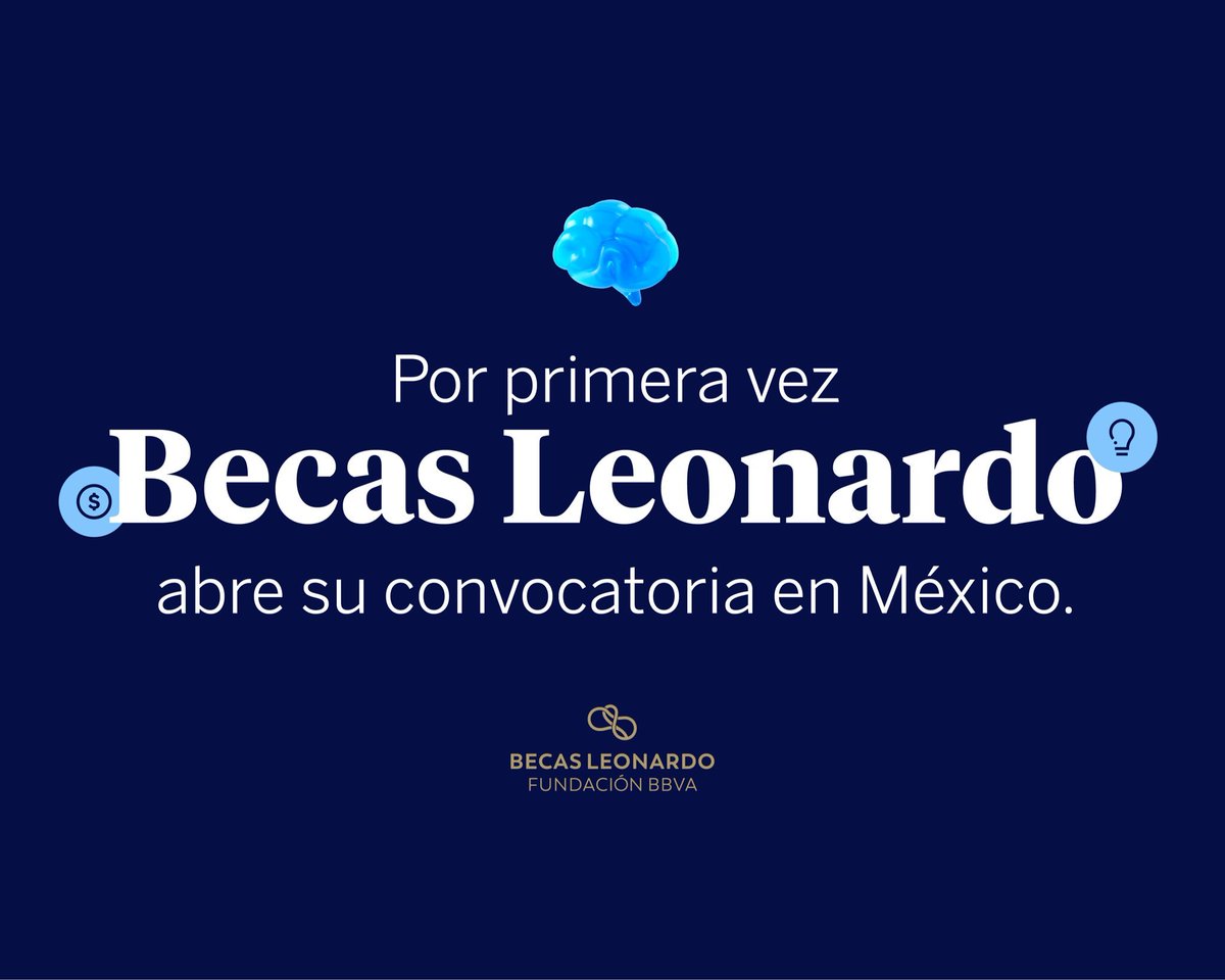 Secihti_Mx's tweet photo. ¿Haces ciencia, tecnología o cultura y necesitas un impulso para tu proyecto? Fundación #BBVA lanza las Becas Leonardo: 50 apoyos individuales de hasta 50,000 USD para impulsar tu trabajo. 
➡️Revisa los detalles del lanzamiento y los requisitos aquí: https://t.co/crwTVnC1YV https://t.co/13MAHb3TGh