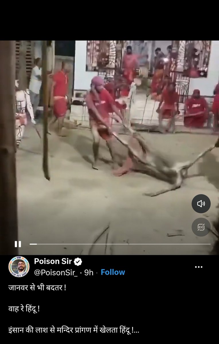 Macme1304's tweet photo. @narendramodi @myogiadityanath 
@nsitharaman @AmitShah @rights_india @hunan 

India and the uncivilized Hindu's

These people are playing with human dead body. Please teach  them how to respect dead bodies.

https://t.co/wbmPuIL8Nb

@CMofKarnataka
@CMOMaharashtra
 @CMOTamilnadu
 @TelanganaCMO
 @CMOfficeUP @RajCMO
 @cmohry @CMOGuj
 @CourtIndia @SCofIndia
 @LabourMinistry @BJP4India
 @BJP4Keralam @BJP4Karnataka
 @INCIndia @INCKarnataka
  @CMOTamilnadu @vdsatheesan
 @chennithala @IndiaToday
@CJP_for_India @ECISVEEP
 @CMODelhi @rashtrapatibhvn
 @JohnBrittas @ShashiTharoor
 @narendramodi @nsitharaman
 @AmitShah @RajeevRC_X @RBI
 @RBIsays  @FinMinIndia
 @RahulGandh @PChidambaram_IN
 @arunjaitley @DNPofINDIA 
@RSSorg @HWNewsEnglish