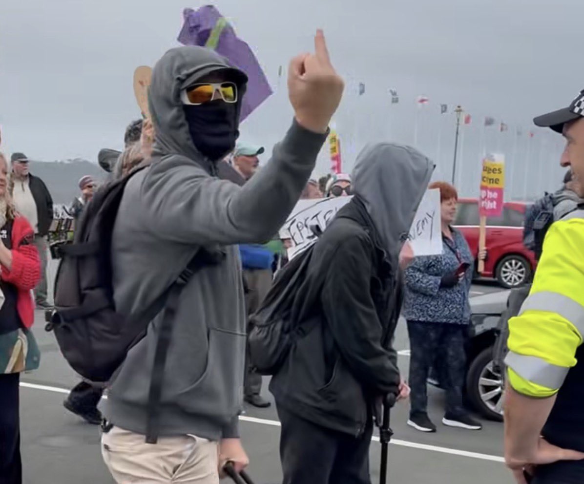 LeftwaffenWatch's tweet photo. @RupertLowe10 @heresteddy The Far Left in Plymouth today… https://t.co/top8bHBbc2