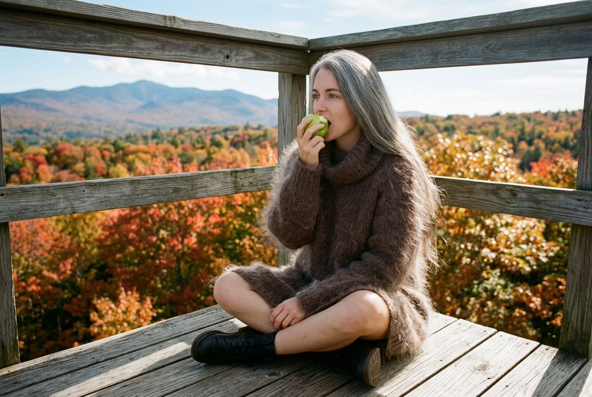 moh_ai_r's tweet photo. International Eat an Apple Day #mohair #mohairsweater #angora #angorasweater #wool #woolsweater #fluffy #fluffysweater #fuzzy #fuzzysweater #lepull #lepullmohair #pullover #mohairpullover #ai #aigenerated https://t.co/hNKhBuMOOw