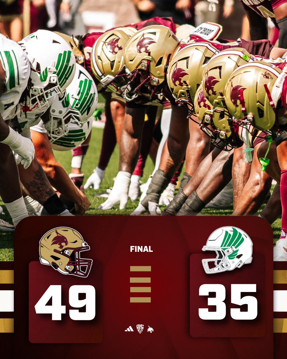 TXSTATEFOOTBALL's tweet photo. FINISHED THE JOB✅

#EatEmUp https://t.co/xRJJfV1s80