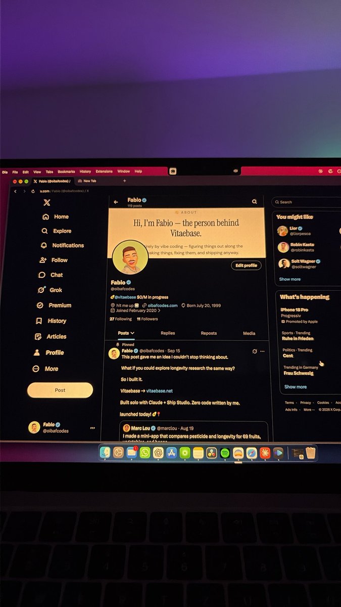 oibafcodes's tweet photo. Verified now. Solo developer from germany 🇩🇪

Looking for the algorithm which connects me to other saas and web developer. Hit me up 🤪 https://t.co/evpjs0ri41