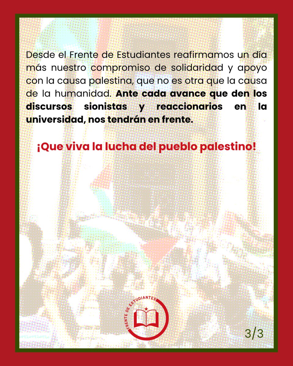 FdE_Granada's tweet photo. Ante el respaldo de la UGR a discursos sionistas👇 https://t.co/aR7kcQ3iDo