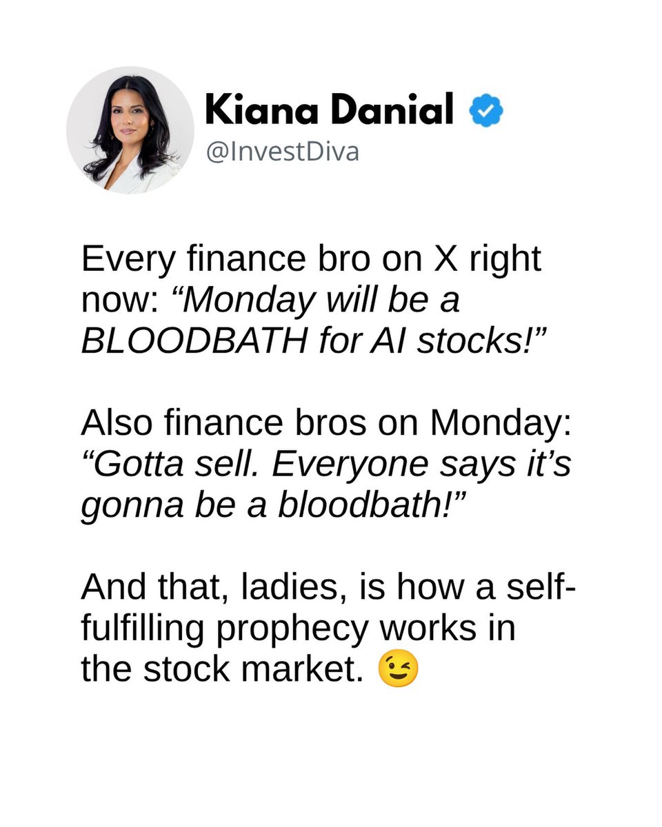 Kianadanials_'s tweet photo. Which came first: the bloodbath… or the speculation about the bloodbath? 🐔🥚📉😂 https://t.co/8EoRwIbVen