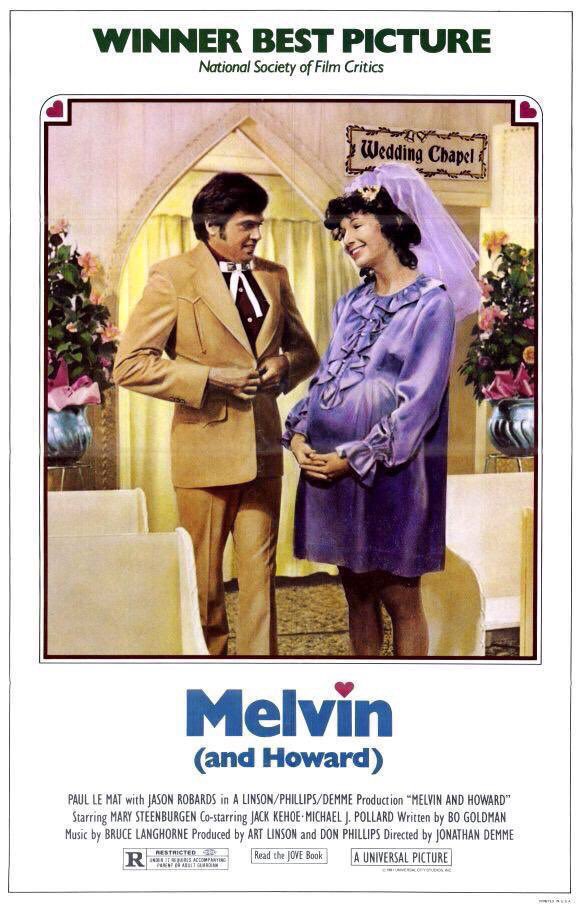 FilmNewsNos's tweet photo. 🎬MOVIE HISTORY: 46 years ago today, September 19, 1980, the movie ‘Melvin and Howard’ opened in theaters!
#PaulLeMat #MarySteenburgen #PamelaReed #MichaelJPollard #JackKehoe #RickLenz #DabneyColeman #CharlesNapier #JasonRobards #JonathanDemme https://t.co/UOCnnoYSwI