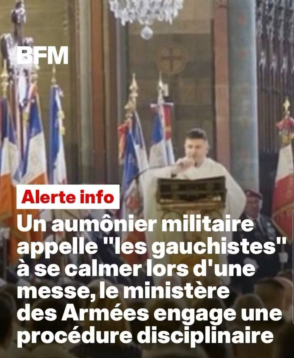 ImbertGuyEric's tweet photo. Cet aumônier militaire fait preuve d'un grand courage en disant tout haut ce que la grande majorité des Français pensent de moins en moins tout bas. https://t.co/XAyOM7f2tD