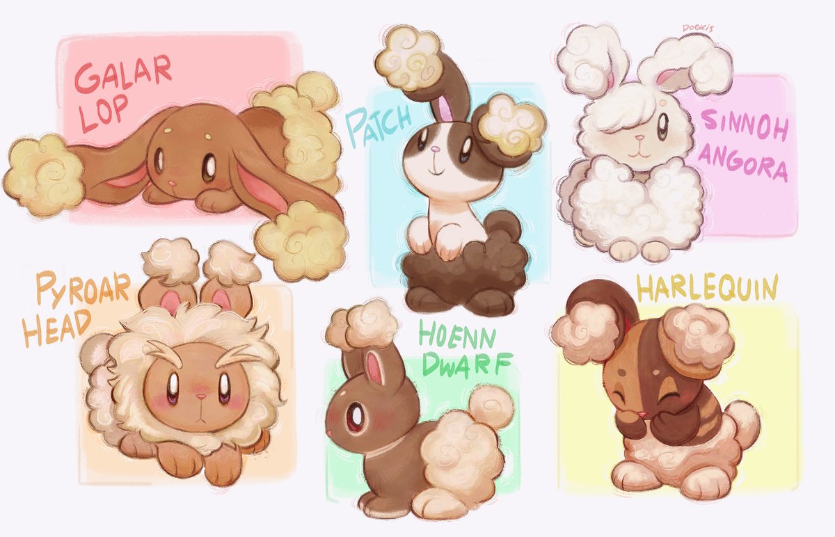 doekis_'s tweet photo. buneary varients! which one would you pick? https://t.co/auB0obuOFz