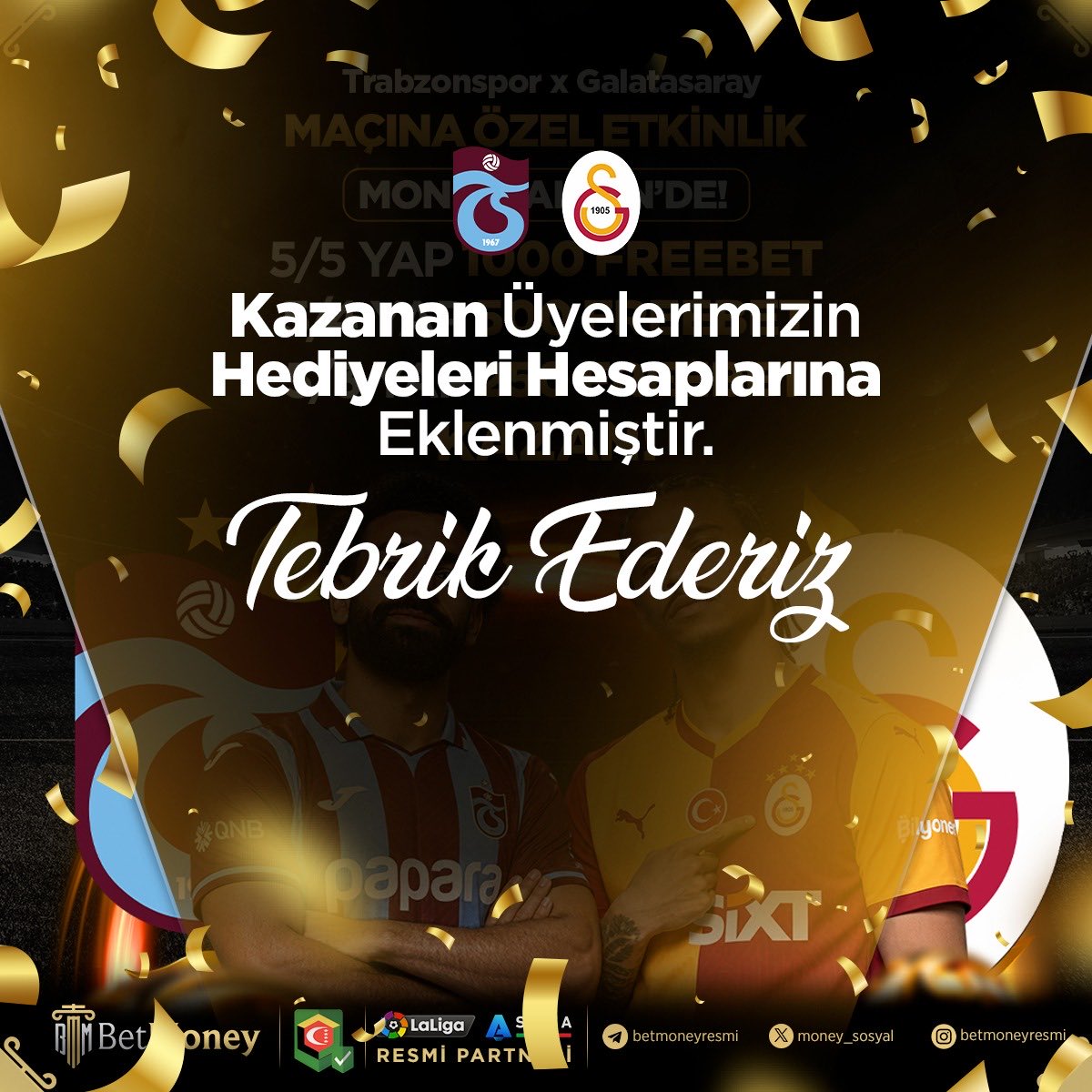 moneygiris's tweet photo. 📣 Kazanan üyelerimizin hediyeleri hesaplarına tanımlanmıştır 

💸 Dünyanın ve Türkiye'nin Lisanslı ve Kazanç Sınırı Olmayan En Güvenli Sitesi https://t.co/Vah0dpPVfn