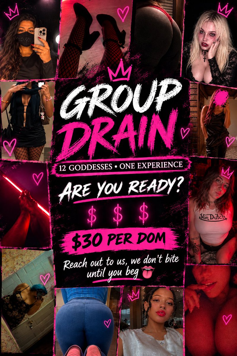 SoleilVixen's tweet photo. Come play with us let's have some fun 🤭💋
@ChloeSterlingx0
@goddessleah02
@deathcapdoll
@grimmgodess
@lilithdrainsu
@EmpressAmirahhh
@blushbunny_229
@sunkissedsylph
@degreeprincess
@SoleilVixen
@TheBrattyBellex
@goddessandrey https://t.co/4st98Ulyk6