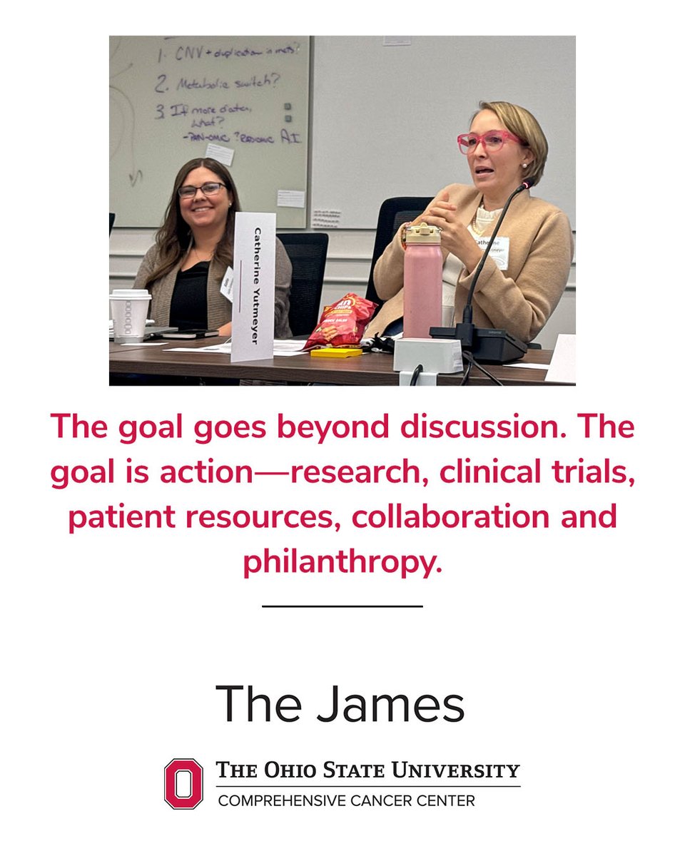 OSUCCC_James's tweet photo. Ohio State leaders are hosting experts in research, care, advocacy and support at our Chromophobe Think Tank.

The gathering is focused on identifying practical next steps that can accelerate progress for people affected by chromophobe RCC. #ChromophobeRCC #KidneyCancer https://t.co/BI6vfEgfEk