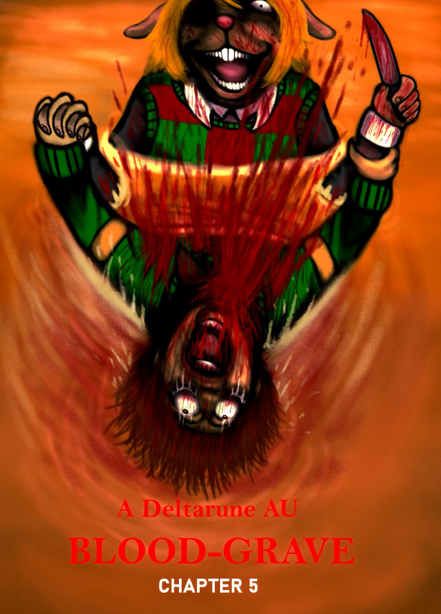 Charcoalman2's tweet photo. Deltarune Blood-Grave AU: Chapter 5

#Deltarune 
#krisdreemur 
#NoelleHoliday https://t.co/PycoT6orAe