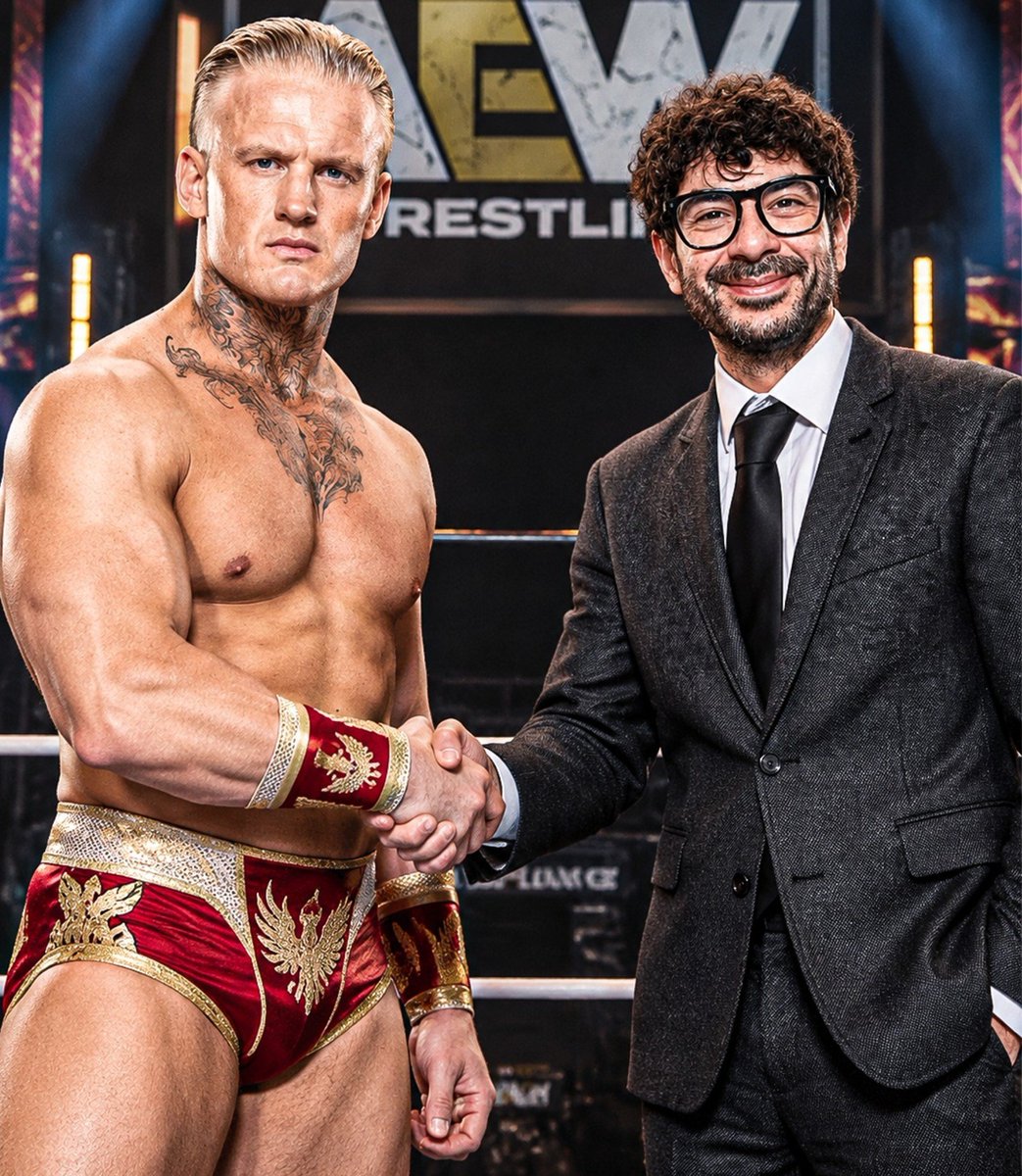 AllEliteLuke's tweet photo. Ilja Dragunov and Kairi Sane will officially be All Elite next weekend. https://t.co/i35RUNBnpX