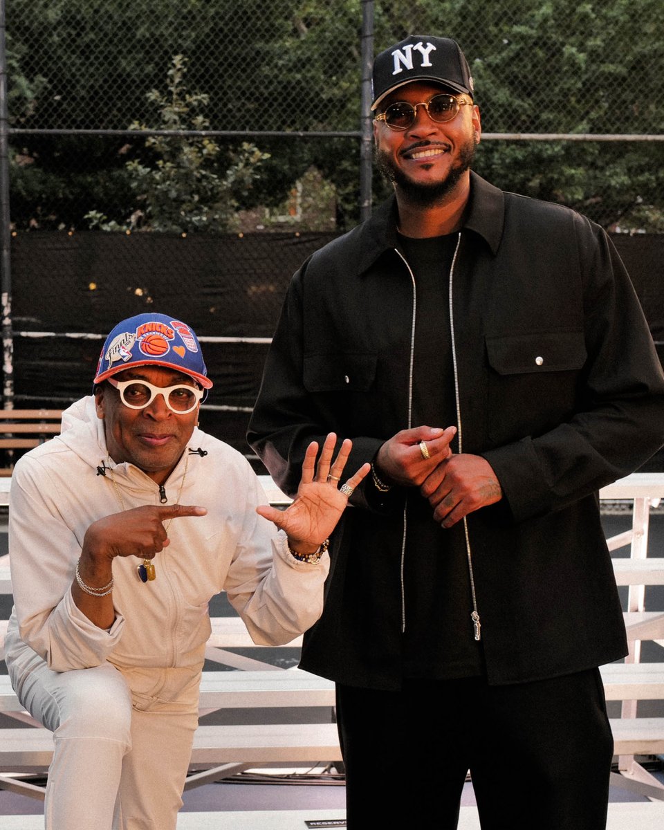 DavidYurman's tweet photo. New York icons. Spike Lee and Carmelo Anthony join us on a legendary downtown court for an unforgettable night honoring the pursuit of excellence behind every lasting legacy. https://t.co/VcQ4qdEtW4
