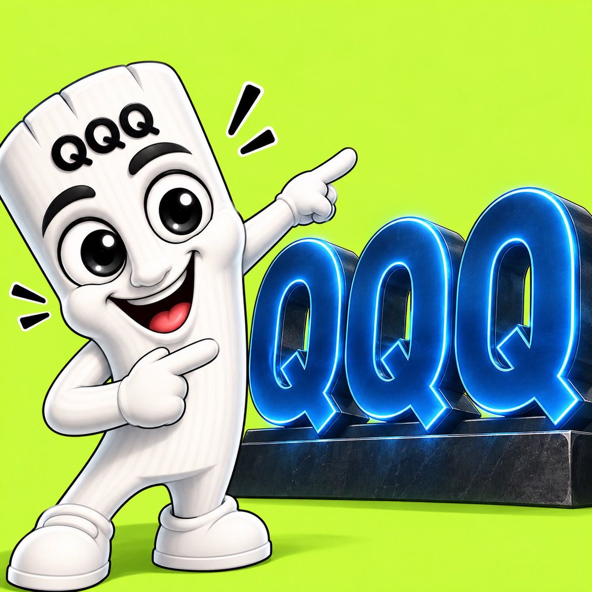 TripleQlong's tweet photo. $QQQ has 3 Qs.
We made it $TripleQ. 👀 https://t.co/vwaBmM0E75