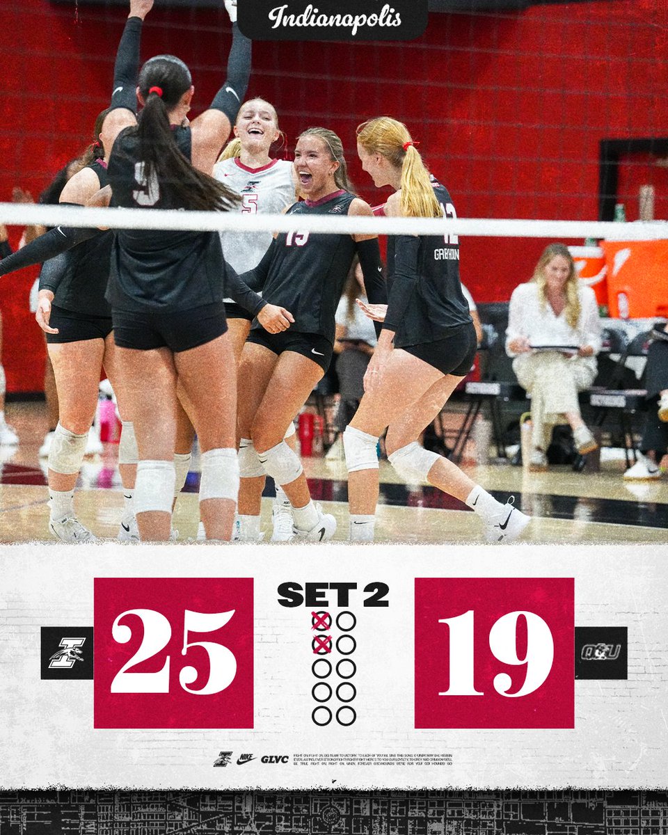 UIndyVball's tweet photo. Hounds dominate set 2!
#GoHounds https://t.co/qrXtNMVL34