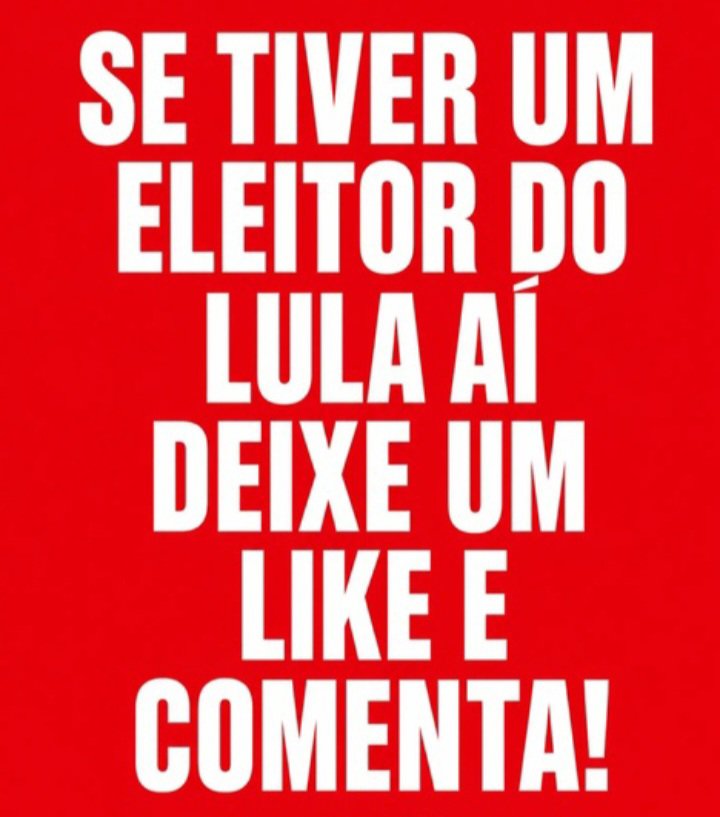 Rogeriononatosa's tweet photo. 🚩🚩BOA TARDE COMPANHEIRADA!

BORA LULA https://t.co/T1W3KiYyjF