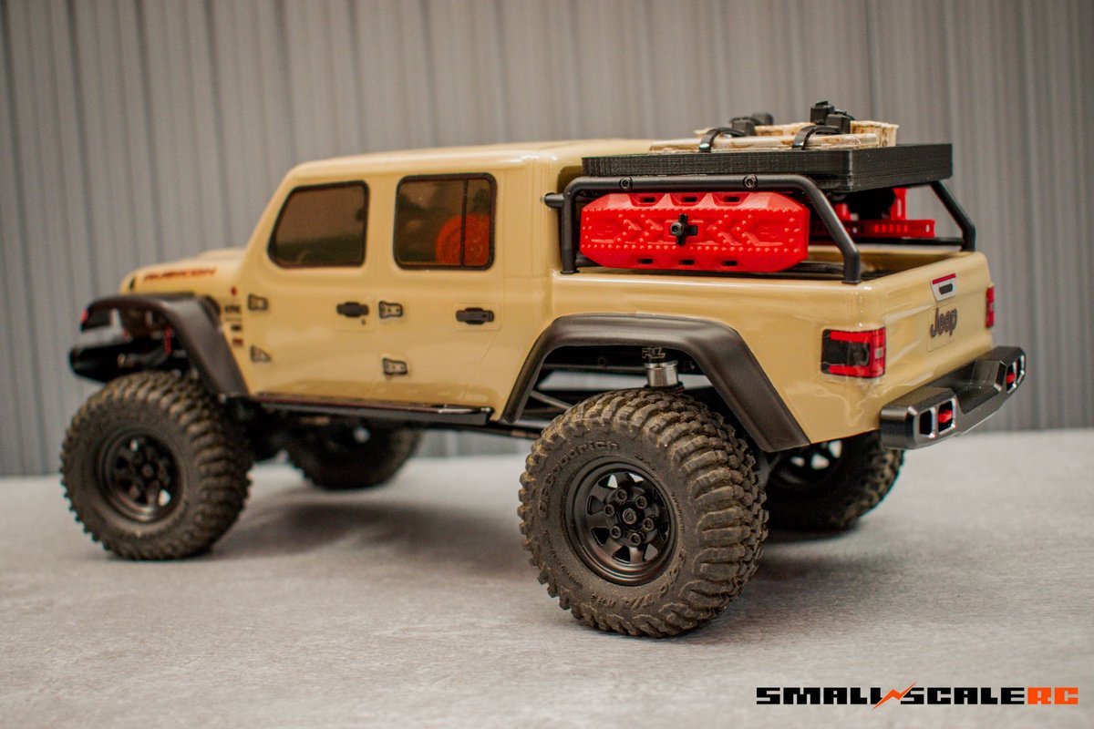 SmallScaleRC's tweet photo. It's time to clear out some space in my R/C garage and I'm parting ways with my upgraded Axial SCX24 Jeep Gladiator: https://t.co/SRt245MwII https://t.co/IZ067IA3Ae