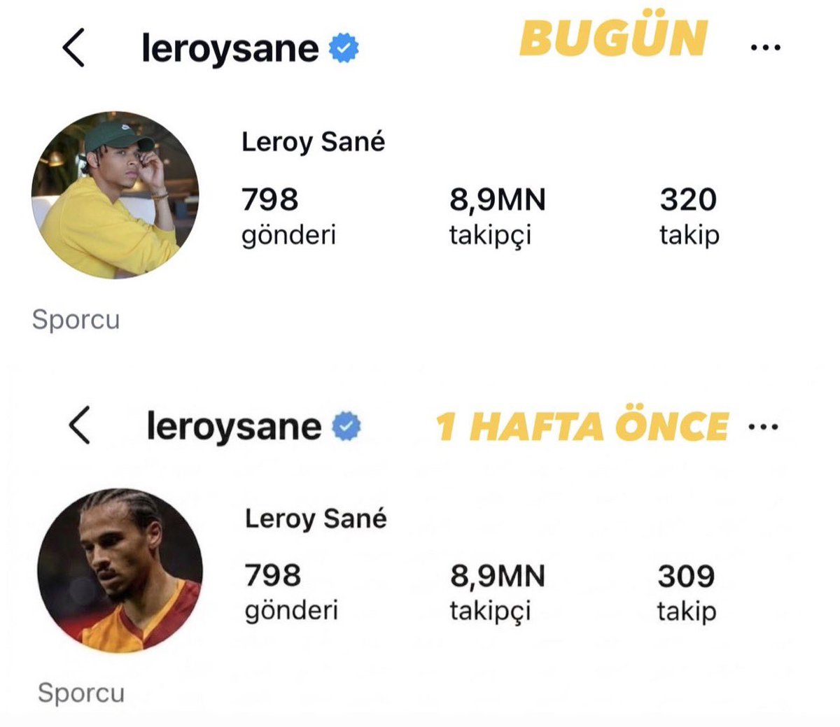 SaracogluSports's tweet photo. 🚨KAOS!
Leroy Sane, Galatasaray formalı profil fotoğrafını kaldırdı. https://t.co/WXntfFnwK3