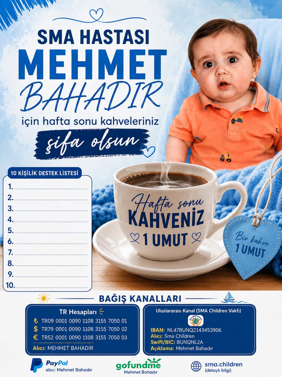 Smamehmetbhdr's tweet photo. Bu hafta sonu bitmeden bu listeyi bitirelim! ⏳💙

Mehmet Bahadır'ın zamanla yarıştığı bu zorlu mücadelede, hafta sonunu boş geçmek istemiyoruz. Önümüzde doldurulmayı bekleyen sadece 10 kişilik bir destek listesi var.

#TSvGS #OkanBurukİstifa #AdanaEmniyeti
#GSvTS #MercanKöşk 

Hedefimiz çok basit: 10 güzel yürekli insan, bir fincan kahve bedeliyle bu listedeki yerini alacak ve minik denizcimizin yelkenine rüzgar olacak 

✨ "Küçük adımlar, büyük mucizeler yaratır."
🎯 10 kahramandan biri olmak için hemen yoruma yazın, isminizi listeye ekleyelim🤍