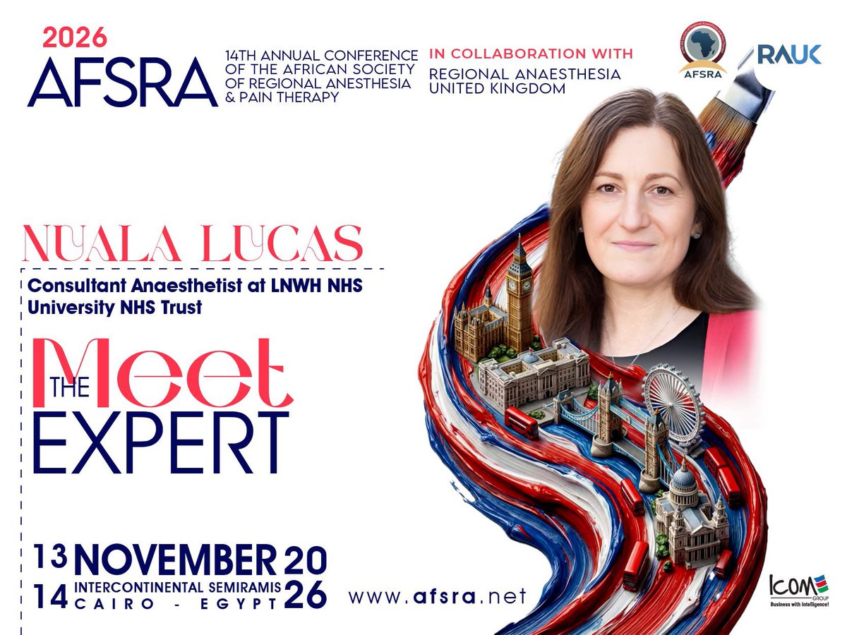 AFSRA10's tweet photo. A global expert in #obstetricAnaesthesia joins the stage at #AFSRA2026 ✨

We are delighted to announce the participation of Prof @noolslucas , bringing outstanding experience and  international insight to this year’s conference.
An event where science, innovation, and expertise meet.

Submission link: https://t.co/2rvp9irMCo
Full Registration: https://t.co/G79ANtIEAE
Scientific Registration: https://t.co/QW3DfqO9XC
Website: https://t.co/oZ4DGnKUX3
📅13-14 Nov 2026
👉 InterContinental Semiramis Cairo, Egypt