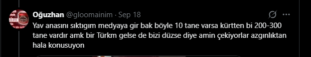 carrickboyalfa's tweet photo. @ceyhunglrsln @mirovebekes aynen ben faşizanım aq ben herşeye rağmen küfürsüz hakaretsiz şekilde bir millete belaltı vurmamaya çalışırken sizin göt laleri bunu yazıyor ben istesem çok daha ağır şeyler yazardım ama gene ben faşizanım aynen https://t.co/o1i00PlctG