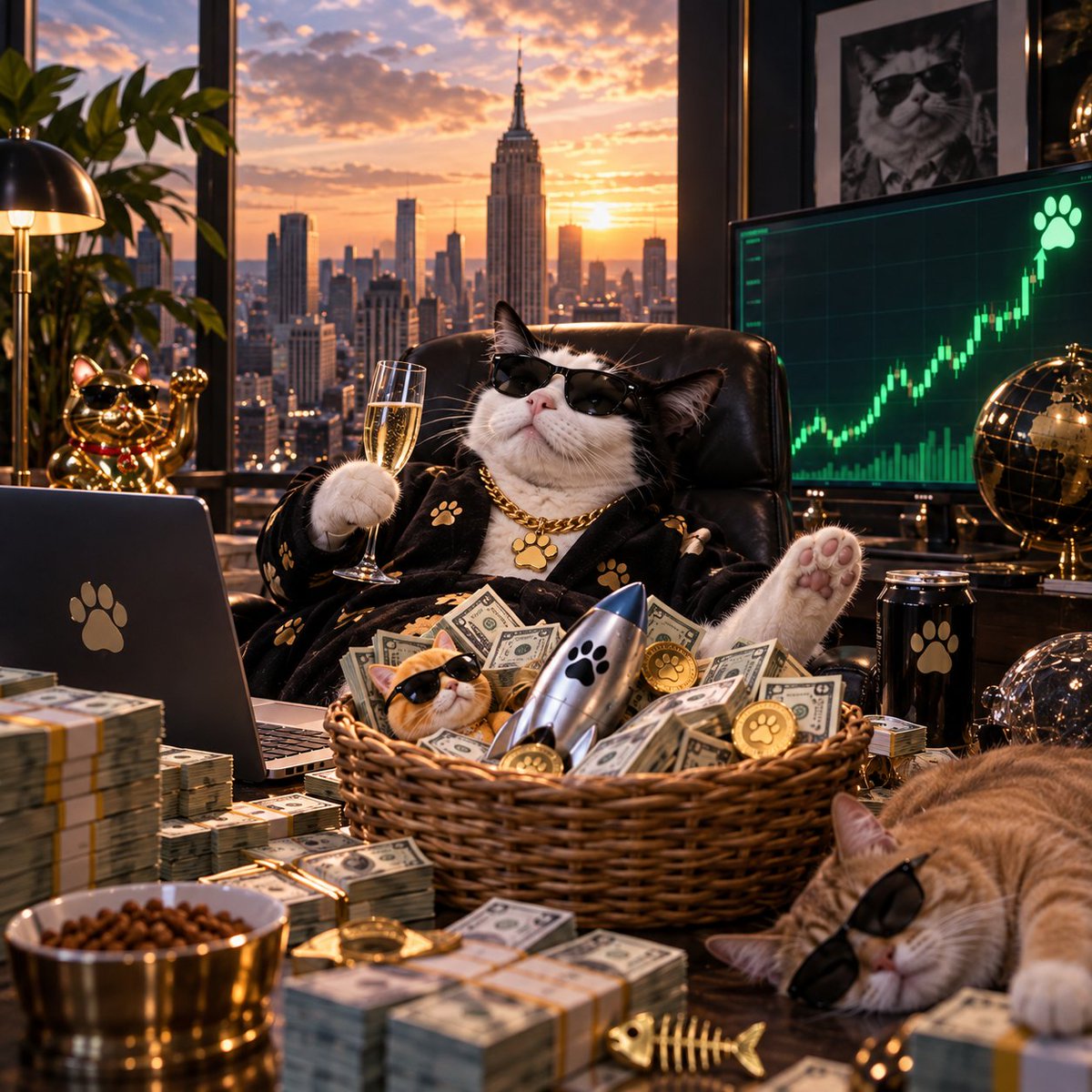 c4tstreet's tweet photo. My financial advisor:

“Never put all your eggs in one basket.”

Me:

Bro I’m a cat.

I don’t even eat eggs.

Anyway, I put everything in $CATS.

🐱

Financial literacy. https://t.co/5rA3OJvR0A