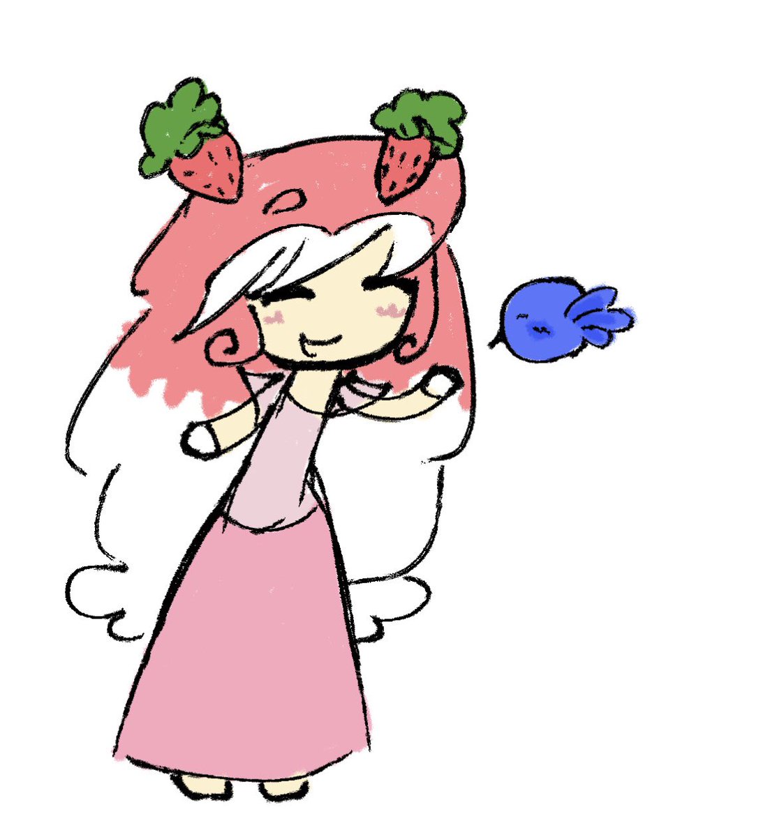 Thejamonjelly's tweet photo. fanart for the goat @Strawberryveils https://t.co/0Cnn5MiEGa