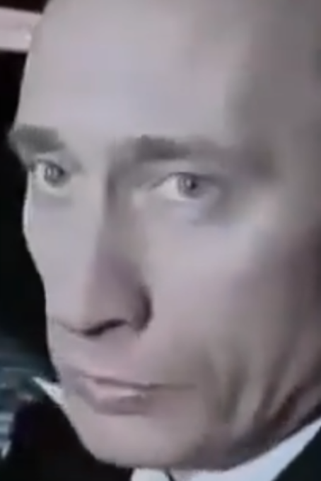 OccGn's tweet photo. If this is 100% real &amp; not AI manipulated, look at EXTREME stress/bags under Putin's eyes when asked: "Do the ends justify the means"

Re:1999 Apartment Bombings where FSB (KGB) caught planting LIVE BOMBS &amp; said it was a "training exercise" 

(Could do with English subtitles) https://t.co/HRHvfTi4Uf