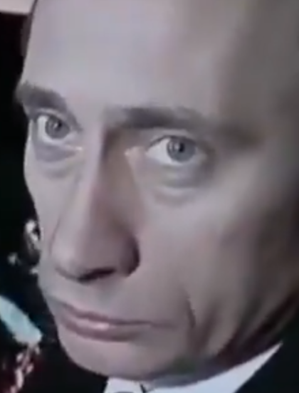 OccGn's tweet photo. If this is 100% real &amp; not AI manipulated, look at EXTREME stress/bags under Putin's eyes when asked: "Do the ends justify the means"

Re:1999 Apartment Bombings where FSB (KGB) caught planting LIVE BOMBS &amp; said it was a "training exercise" 

(Could do with English subtitles) https://t.co/HRHvfTi4Uf