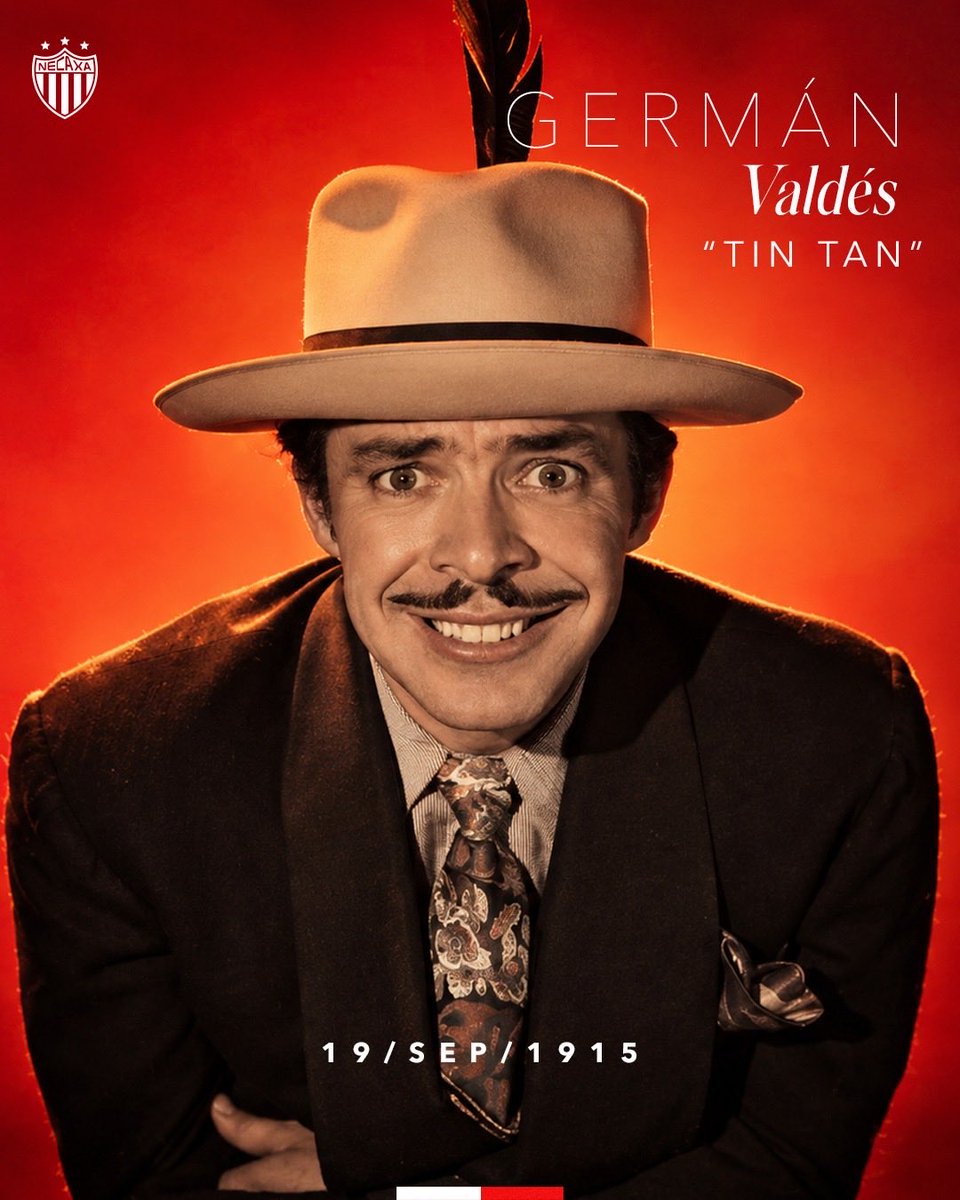 ClubNecaxa's tweet photo. Ícono de la comedia, del cine nacional... y Rayo de corazón ⚡️❤️

¡Recordando con cariño al gran Germán Valdés 'Tin Tan'! https://t.co/bPg3t9KtGx