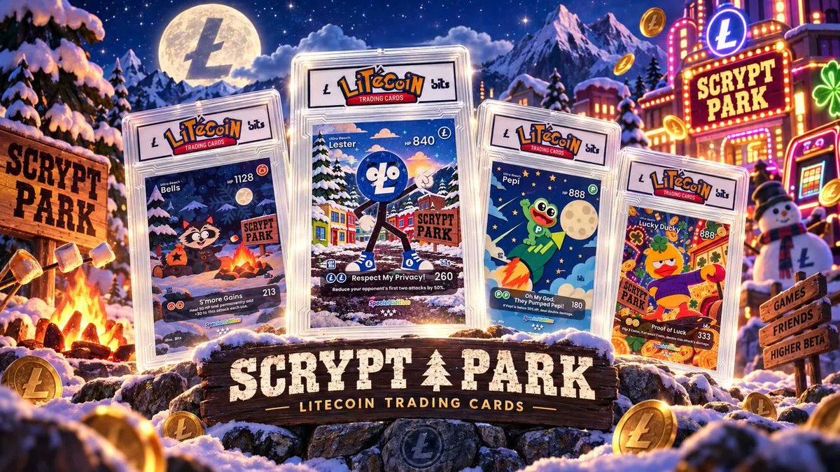 LTCFoundation's tweet photo. Some new faces just landed at the Litecoin Shop 👀

Say hello to Pepi Glow, Lester, Lucky Ducky and Bells from Scrypt Park.

Check them out here:
https://t.co/VNRv7fHYeJ

Which one’s your favorite?
#Litecoin #LTC #ScryptPark https://t.co/exyPlVu2pc