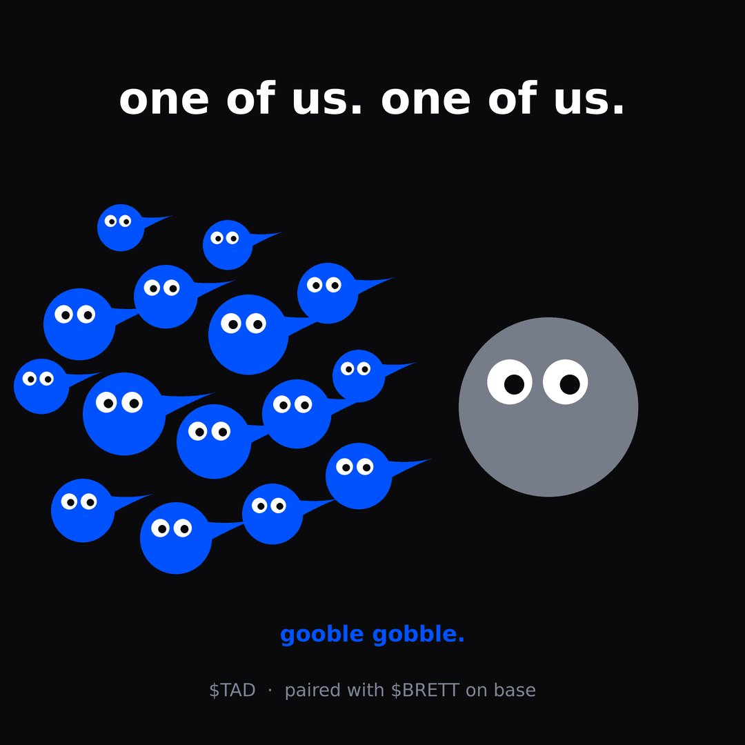tadpolebase's tweet photo. @NickPlaysCrypto @BaseStonk 🟦stay blue man🟦 https://t.co/1NBU4Q2T1s