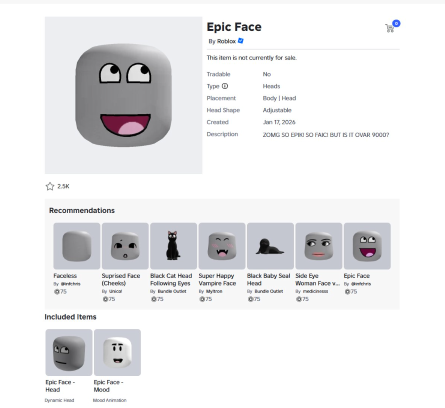 WXWXWWWXWXWXWXW's tweet photo. How hasn't epic face every went on rblx pair?

this is by far the most famous meme behind troll

Is this not such a good opportunity to FINALLY run Epic Face?

on roblox pair?

We've tried to run it so many times but this is the most perfect timing to finally run it https://t.co/FOuLg22xnW
