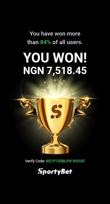 itgoalpays's tweet photo. #Congratulations  God pass #Arsenal 
Check out my big win on #SportyBet !
👇
Drop your sporty ID on the comment session 

#Retweet to qualfy for #giveaway 
 https://t.co/OYwkwkbrh8 https://t.co/uaNi3sfbP7