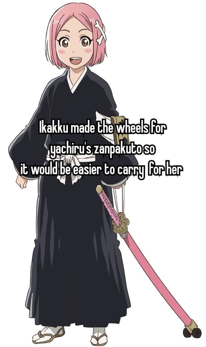 Staywoke34's tweet photo. Yachiru is Ikkaku’s fav fr https://t.co/yprT7yWFUE