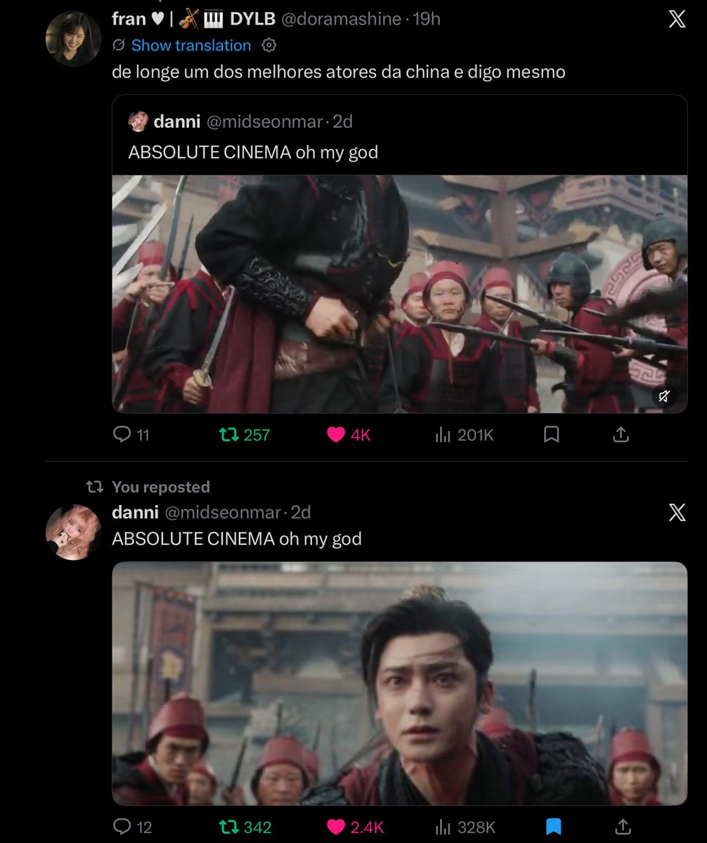 cinnamonivory's tweet photo. This scene has been getting so much attention. HMH’s performance throughout this drama is chef’s kiss and deserves all the praise. Oh Hou Minghao, the actor you are 😍

#HouMinghao https://t.co/zDGeDXeRBR