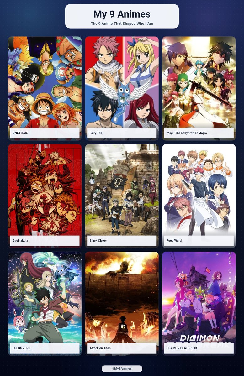 ridwanzmhd's tweet photo. @muse_indonesia Min info:
- MAGI S3??
- Edens Zero S3
- Gachiakuta S2
- Fairy Tail: 100 Years Quest S2
- Black Clover S2
- Digimon BeatBreak HARUSNYA NAMBAH EPISODE GAK SIH.. MASA TINGGAL 2 EPISODE LAGI? 😭 Masih banyak yg bisa di explore! Digimon Terbaik secara cerita.

My Top 9 Anime vs Manga https://t.co/Tn7qJeBCT1