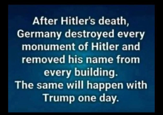 USADemocracy1's tweet photo. #NaziTrump https://t.co/gum5K77rQu #SaveAmerica #SaveDemocracy @TheDemocrats @GOP #VoteBlueToEndThisNightmare https://t.co/renE6jlL1Q