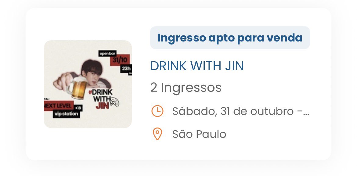 delucct's tweet photo. #DrinkWithJin OS BB VAO TER JIN CARALHOOO https://t.co/eAq1H5bS4b