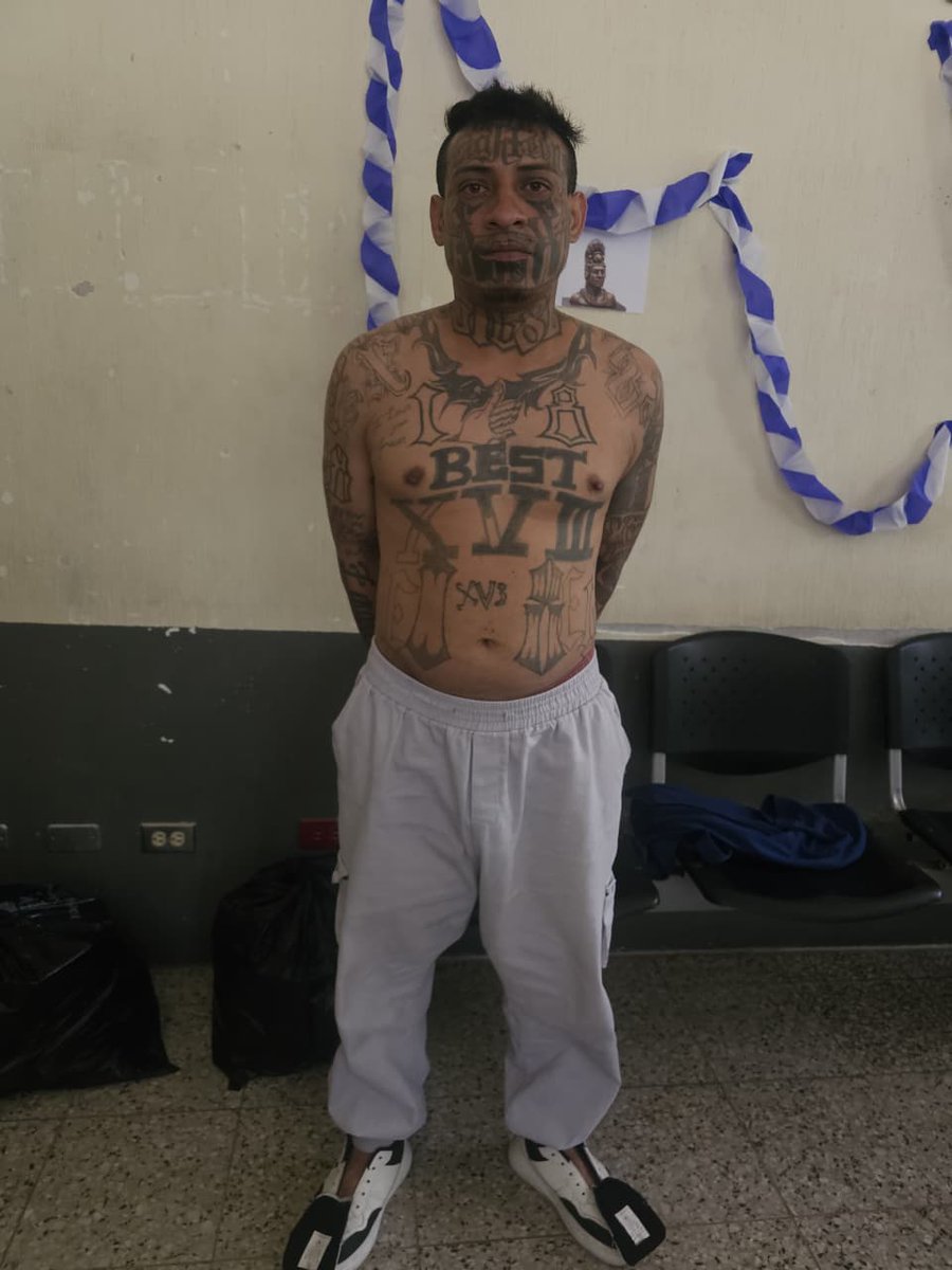 DiariodeCA's tweet photo. #EnElPaísDCA I Salvadoreño con órdenes de captura es entregado a las autoridades de su país

José Erwin Wilberto Ventura Cerón, de 36 años, alias “El Muerto”, fue entregado a las autoridades salvadoreñas luego de ser expulsado de México y trasladado a Guatemala. El hombre, señalado de pertenecer al Barrio 18 y con rango de homeboy, fue recibido por investigadores de la DIPANDA en la frontera El Carmen, Malacatán, San Marcos. En El Salvador es requerido por delitos relacionados con organizaciones terroristas y resistencia; además, registra antecedentes por homicidio agravado y evasión.

✍🏻 Redacción Web 
📷 @PNCdeGuatemala