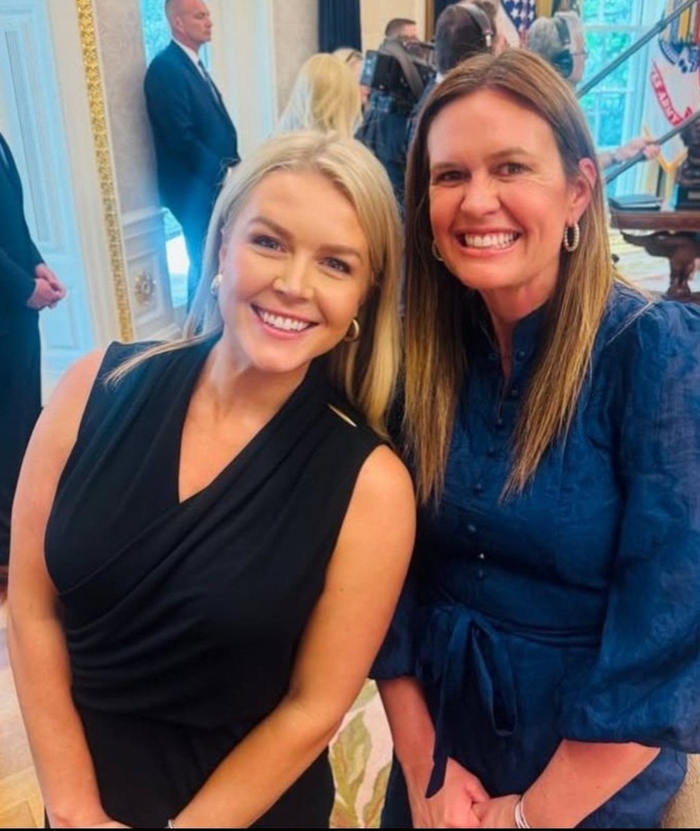 _StephenM1's tweet photo. Karoline Leavitt and Sarah Sanders, two greatest Press Secretary in US history🇺🇸!! Drop a❤👍 if you love them!! https://t.co/OJF58GWAQ4