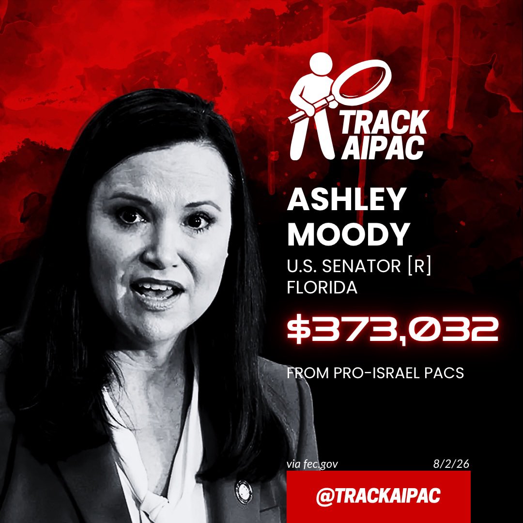 TrackAIPAC's tweet photo. @SenAshleyMoody https://t.co/e5CHRLWTE7